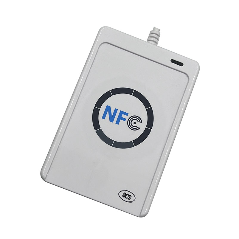 पोर्टेबल ACR122U 13.56Mhz ISO14443 USB पोर्ट NFC चिप रीडर राइटर स्मार्ट कार्ड रीडर